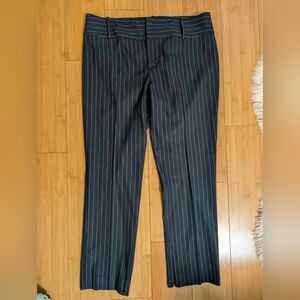 Alice + Olivia Pinstripe High Waist Trousers Sz 10 Career Workwear
